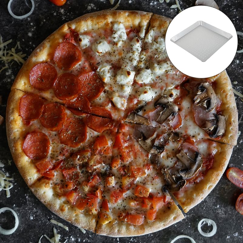 KALLORY 16 Inch Perforated Pizza Pan for Oven, Aluminum Pizza Baking Tray