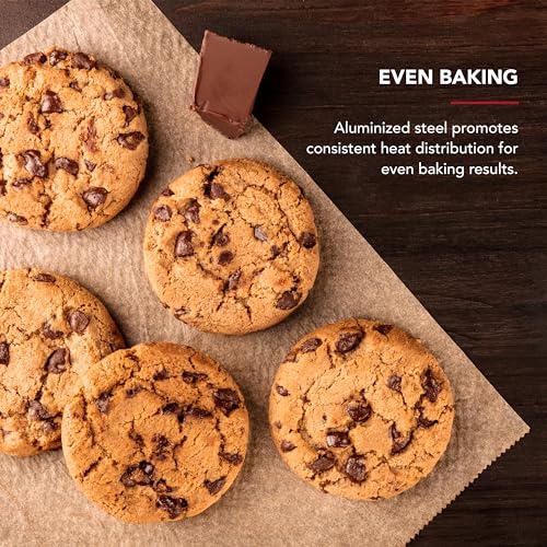 KitchenAid 10x15in Nonstick Aluminized Steel Baking Sheet, Ink Blue - color: Ink Blue, size: 10 x 15 Inch