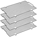 HULISEN Cooling Rack 4-Pack, 16 x 10 Inch Nonstick Baking Rack with Handles - color: Black, size: 4 Packs