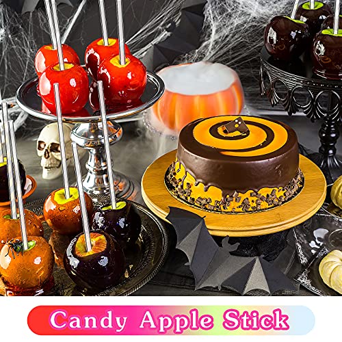 Zopeal 200 Pcs Acrylic Lollipop Stick Cake Pop Rod(6 x 0.12 Inches,Clear) - size: 6 Inch