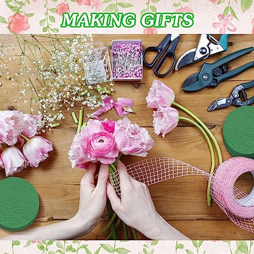 6Pcs 4"X1.5" Round Floral Foam Blocks
