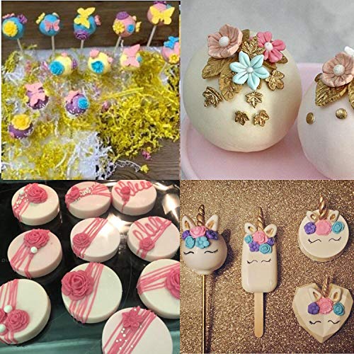 Silicone Cake Mold Set -8 Pcs, Rose Butterfly Daisy Rose Leaf and Mini Flowers Fondant Candy for Chocolate Polymer Clay Soap Crafting Projects Cake Decoration