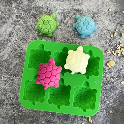Silicone Turtle Molds for Candy Making, Chocolate Sheet Ice Cube Tray