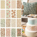 16Pcs Nature Floral Stencils Set (7x3.8Inch) – Reusable Flower Pattern Templates for DIY Baking (Cookies/Cakes), Crafts, Cards, Canvas & Fabric Decorating