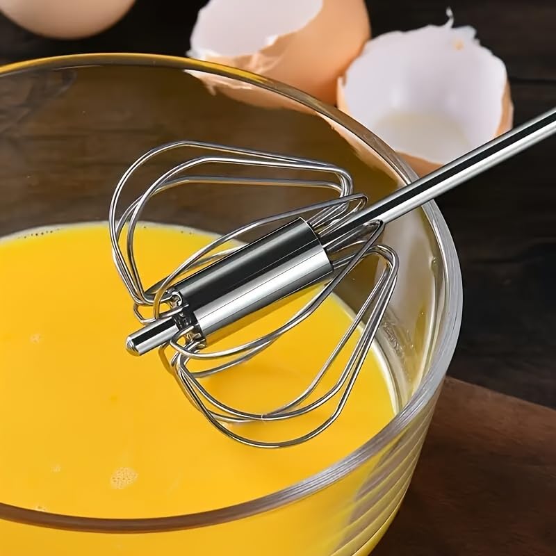 1pc Wireless Handheld Mixer - 4-Speed Metal Egg Beater | Suitable for Baking and Cooking Portable for Cream Pastry and Yolk Mixing Ergonomic Handle Durable Design