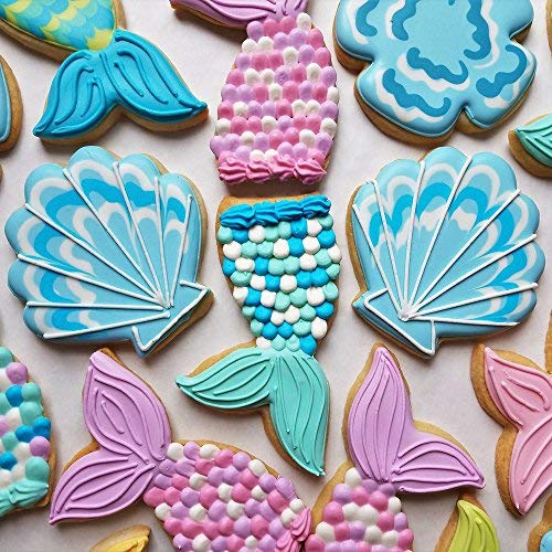 Ann Clark Mermaid Tail Cookie Cutter, Large 4-1/4" Made in USA - style: Mermaid Tail