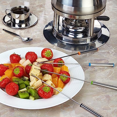 6 PCS Fondue Forks, 9.5 Inch Cheese Fondue Skewer Smores Sticks - size: 6-Forks