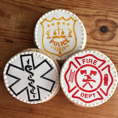 First Responders Cookie Stencil Set C996 by Designer Stencils