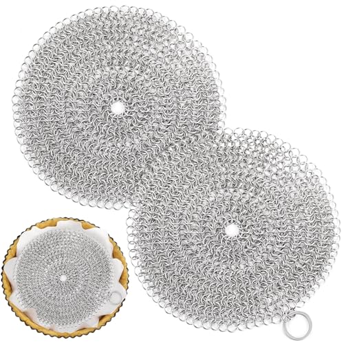 Patelai 2 Pcs Pie Weights Chain, 316 Stainless Steel Baking Tool,8 Inch - size: 8 Inch