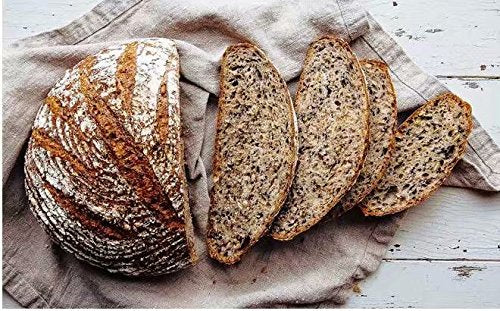 7 Inch Round Banneton Bread Proofing Basket 2 pcs Natural Rattan Cane Brotform Handmade& Linen Liner Cloth - size: 7" Round 2 Pack