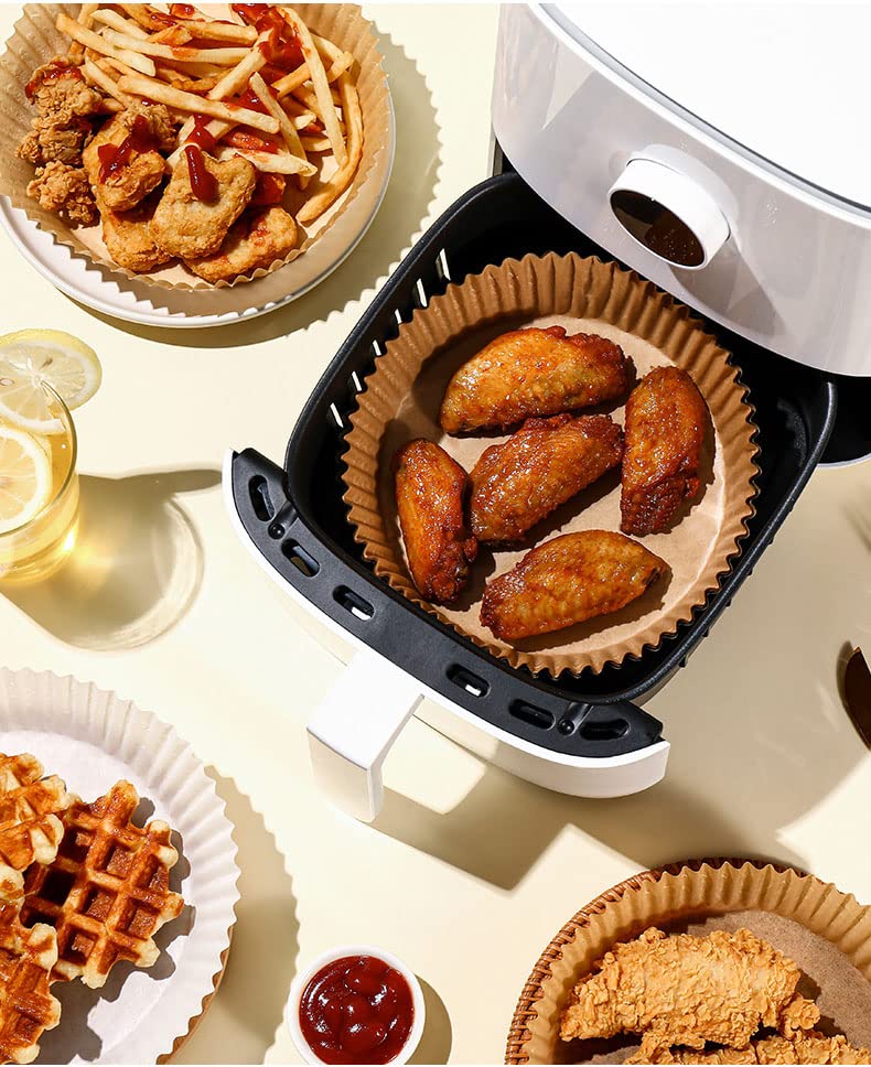 Air Fryer Liners Disposable 200PCS 6.3in Round Parchment Paper for Airfryer